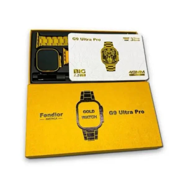 G9 Ultra Pro Golden Edition Bluetooth Calling Smart Watch