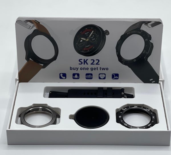 Sk 22 Smartwatch With 2 Watch Body And 2 Stripes Amoled Display Smart Watch