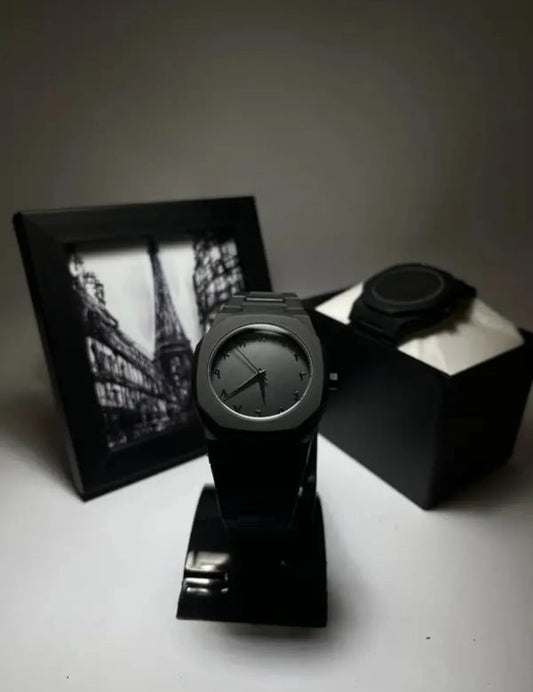 Full Black Aura Quartz Lightweight Watch-without box