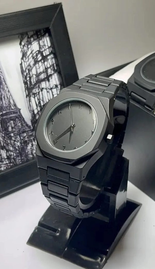 Full Black Aura Quartz Lightweight Watch-without box