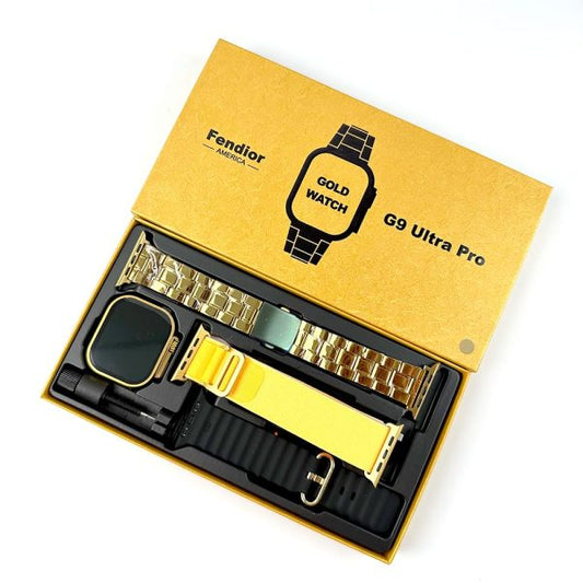G9 Ultra Pro Golden Edition Bluetooth Calling Smart Watch