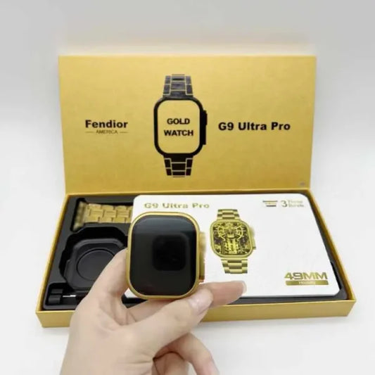 G9 Ultra Pro Golden Edition Bluetooth Calling Smart Watch