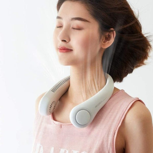 Mini Neck Portable No Bladeless Hanging Neck Rechargeable Air Cooler Mini Summer Sport Fan